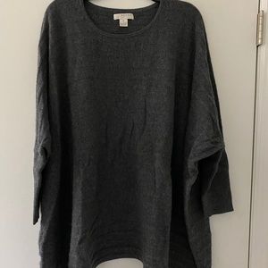 Kenar 100% cashmere oversized gray sweater